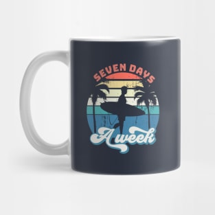 retro sufing seven days a week Mug